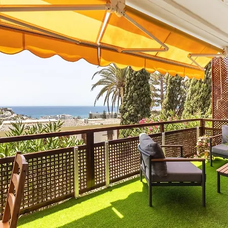 Increible Terraza Con Vistas Al Mar En Apartamento San Agustín